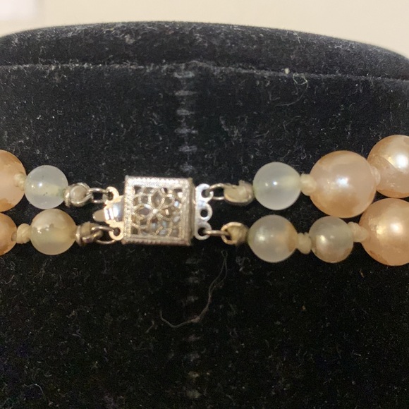 Vintage layered faux pearls necklace 14” - Picture 6 of 6